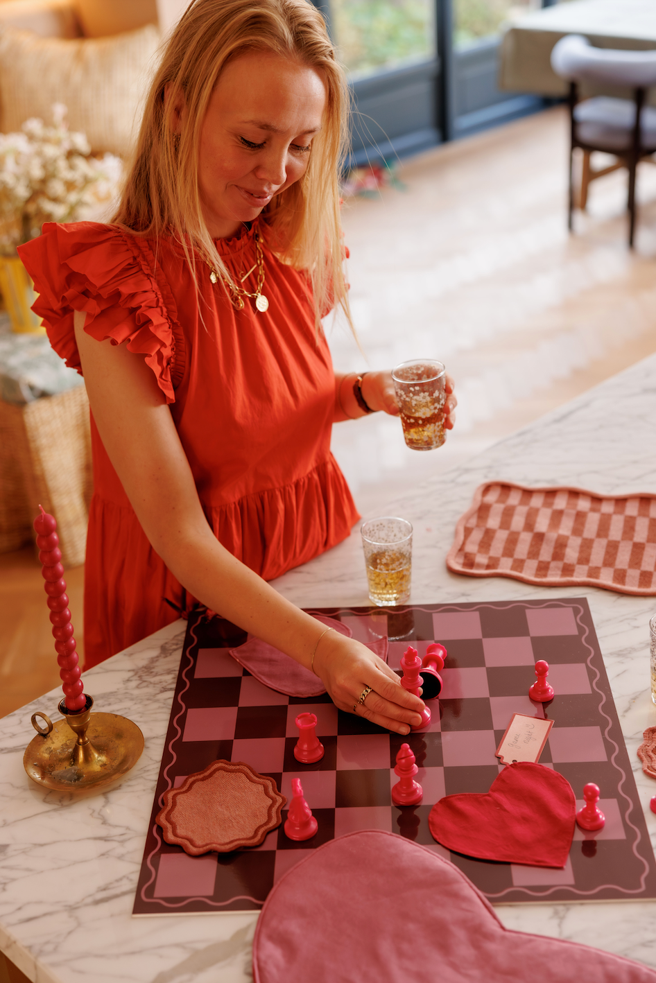 Chessboard Inlay + Chess Pieces