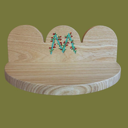 Personalized Tiny Scalloped Shelf