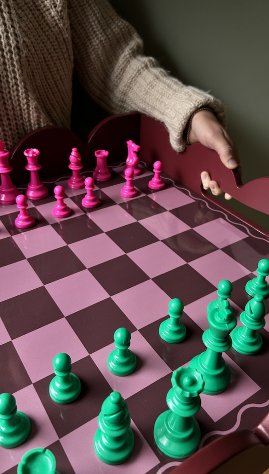 Chessboard Inlay + Chess Pieces